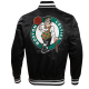 Men's Celtics Retro Classic Black Satin Jacket