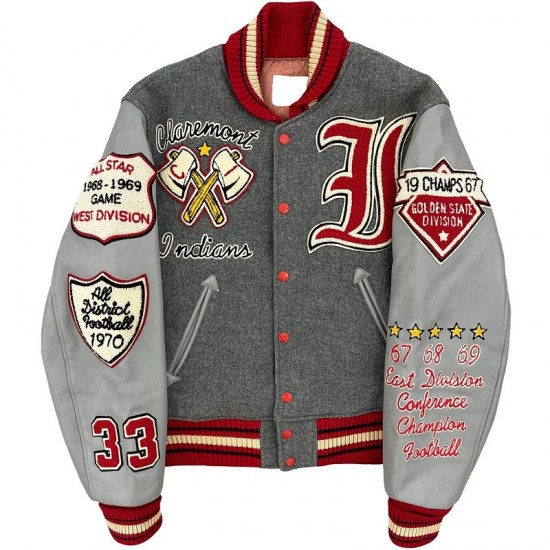 Men's Claremont Indians Golden State Varsity Jacket