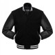 Men's College Black Bomber Jacket