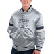 Men's Dallas Cowboys Starter Silver Home Game Satin Full-Snap Varsity Jacket