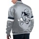 Men's Dallas Cowboys Starter Silver Home Game Satin Full-Snap Varsity Jacket