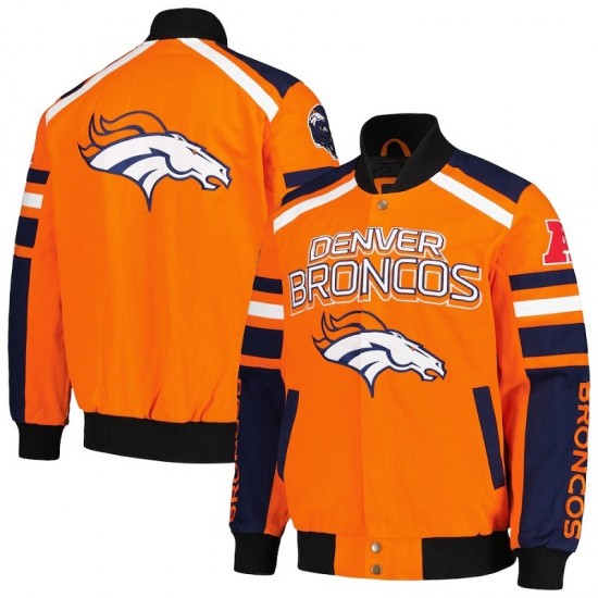 Men's Denver Broncos G-III Sports by Carl Banks Orange Power Jacket