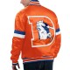 Men's Denver Broncos Starter Orange Gridiron Classics Satin Varsity Jacket