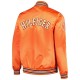 Men's Denver Broncos Tommy Hilfiger Orange Elliot Satin Varsity Jacket