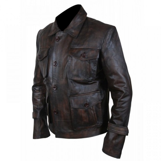 Men's Distressed Supernatural Season 7 Genuine Leather Jacket/Coat