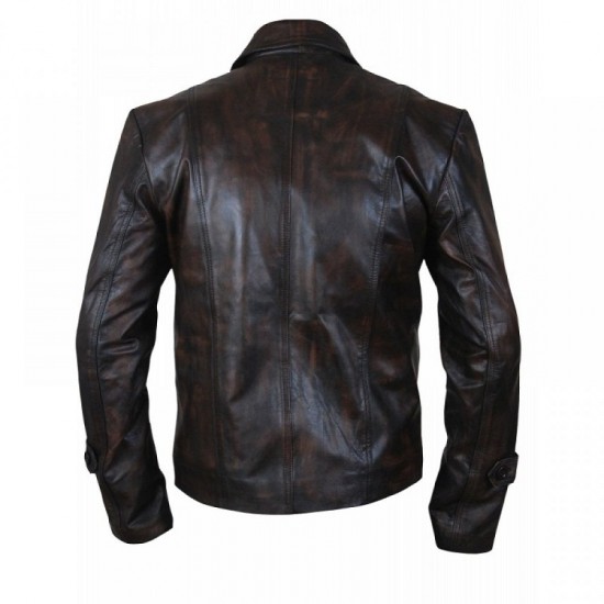 Men's Distressed Supernatural Season 7 Genuine Leather Jacket/Coat