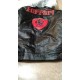 Men's Ferrari Black Motorcycle Leather Moto Racer Jacket