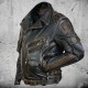 Men's Genuine Cowhide Premium Leather Motorcycle Top Biker Leather Jacket