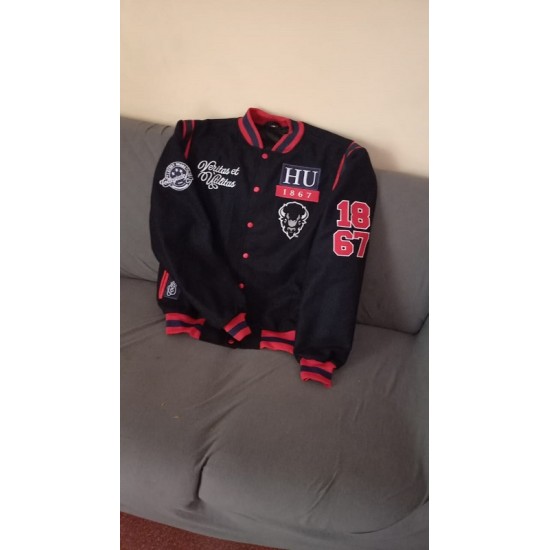 Men's Howard Bison 1867 Biker Varsity Jacket