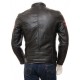 Men's Iconic Cafe Racer Sporty Leather Biker Jacket