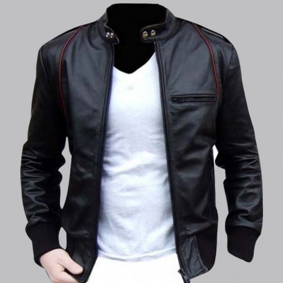 Men's Leather Motorcycle Jacket