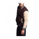 Men's Letterman Baseball Brown Varsity Jacket