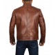 Men's Light Brown Genuine Lambskin Motorcycle Leather Jacket