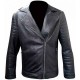 Men's Motorcycle Fin Balor Club Black Slim Fit Biker Style Leather Jacket