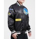 Men's NBA Golden State Warriors Old English Satin Jacket