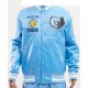 Men's NBA Memphis Grizzlies Retro Classic Rib Satin Jacket