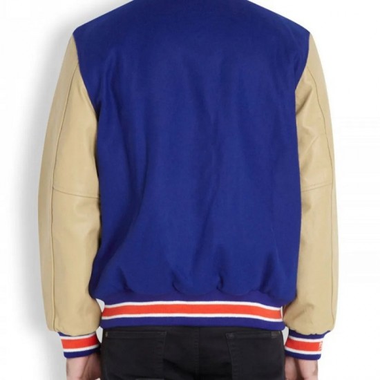 Men's New York Knicks Bomber Blue Jacket