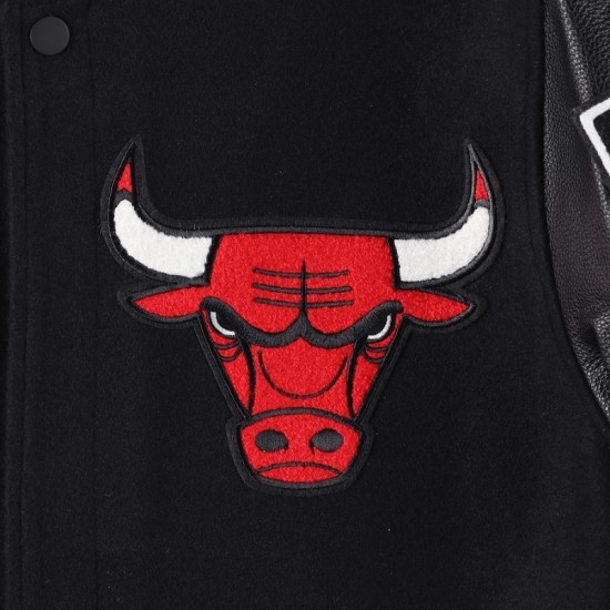 Men's Pro Standard Black Chicago Bulls Mash Up Jacket