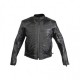 Men's Reflective Skeleton Motorcycle Soft Naked Cowhide Leather Jacket