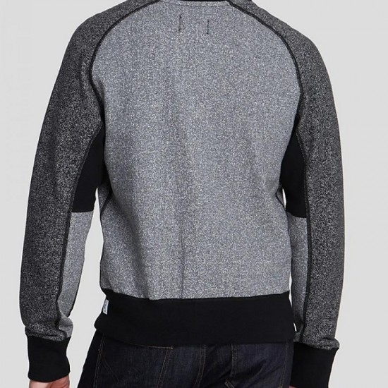 Men's Reigning Champ Bomber Grey and Black Jacket