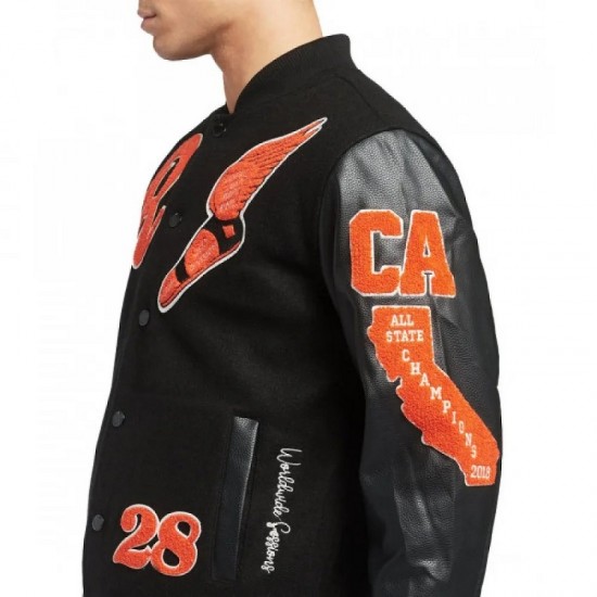 Men's Runtz All County Black Letterman Jacket