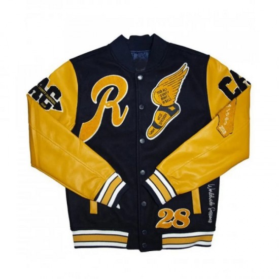 Men's Runtz All County Yellow with Black Letterman Jacket