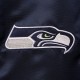 Men's Seattle Seahawks Starter College Green Leader Varsity Satin Jacket