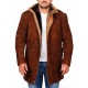 Longmire-Sheriff Walt Robert Taylor Longmire Suede Leather Coat Jacket