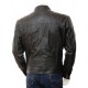 Men's Slim Stylish Cafe Racer Real Leather Biker Jacket