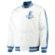 Men's Starter White Detroit Lions Throwback D-Line Varsity Full-Snap Jacket