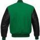 Men's Varsity Black and Green Jacket