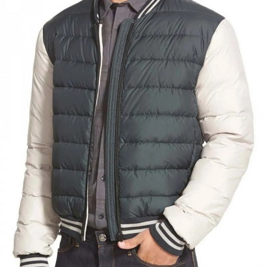 Men's Varsity Moncler Puffer Bomber Jacket