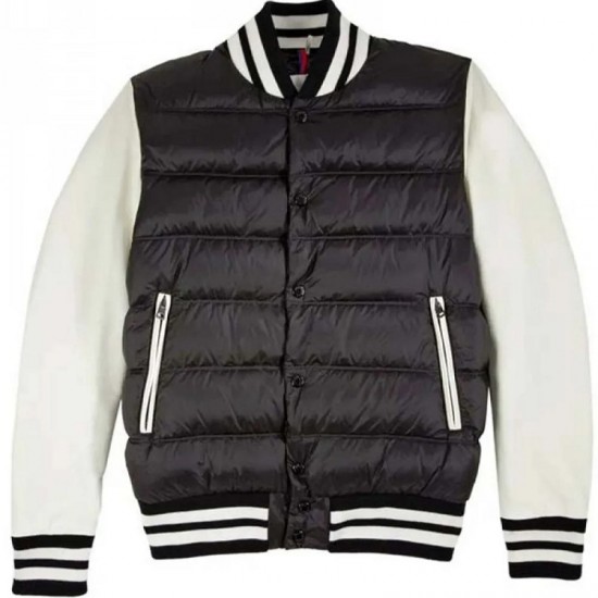 Men's Varsity Moncler Puffer Bomber Jacket