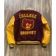 Men's Vintage College Dropout Letterman Varsity Jacket