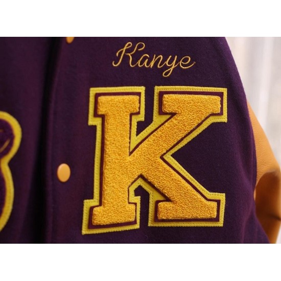 Men's Vintage College Dropout Letterman Varsity Jacket