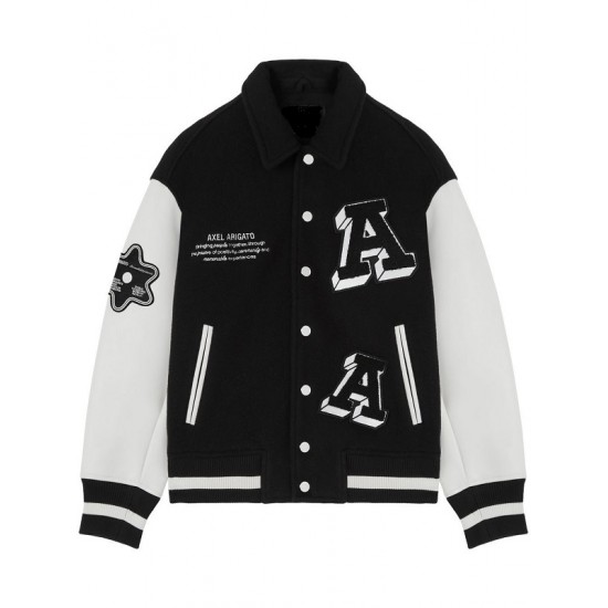 Mens Axel Arigato Biker Varsity Jacket