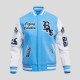 Mens Blue BnE Letterman Varsity Jacket