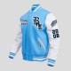 Mens Blue BnE Letterman Varsity Jacket