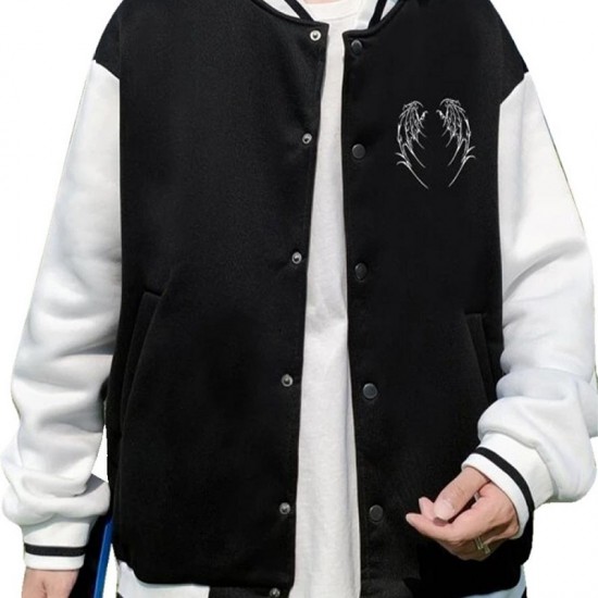 Mens Bone Dragon Varsity Jacket