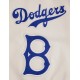 Mens Brooklyn Dodgers Retro Classic Off White Wool Varsity Jacket