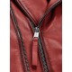 Mens Charles Burnt Red Leather Jacket