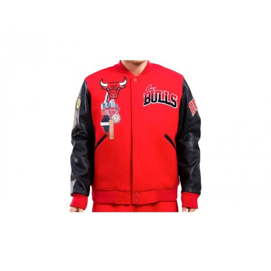 Mens Chicago Bulls Home Town Varsity Men's Jacket