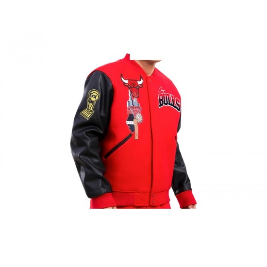 Mens Chicago Bulls Home Town Varsity Men's Jacket