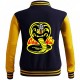 Mens Cobra Kai Moletom Karate Kid Varsity Letterman Bomber Jacket