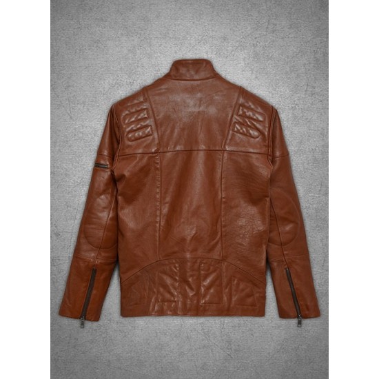 Mens Cruiser Biker Leather Biker Jacket