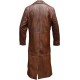 Mens Duster Goth WW2 Detective Long Trench Coat