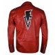 Mens Finn Balor WWE Superstar Balor Club Red Leather Jacket