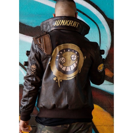 Mens Junkrat Steampunk Leather Jacket