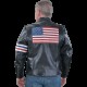 Mens Lanson America Classic Leather Jacket