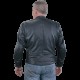 Mens Lanson Drifter mk2 Stripes Leather Jacket